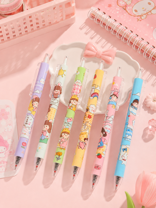 Stylo Kawaii Petite Fille – Envoi Aléatoire