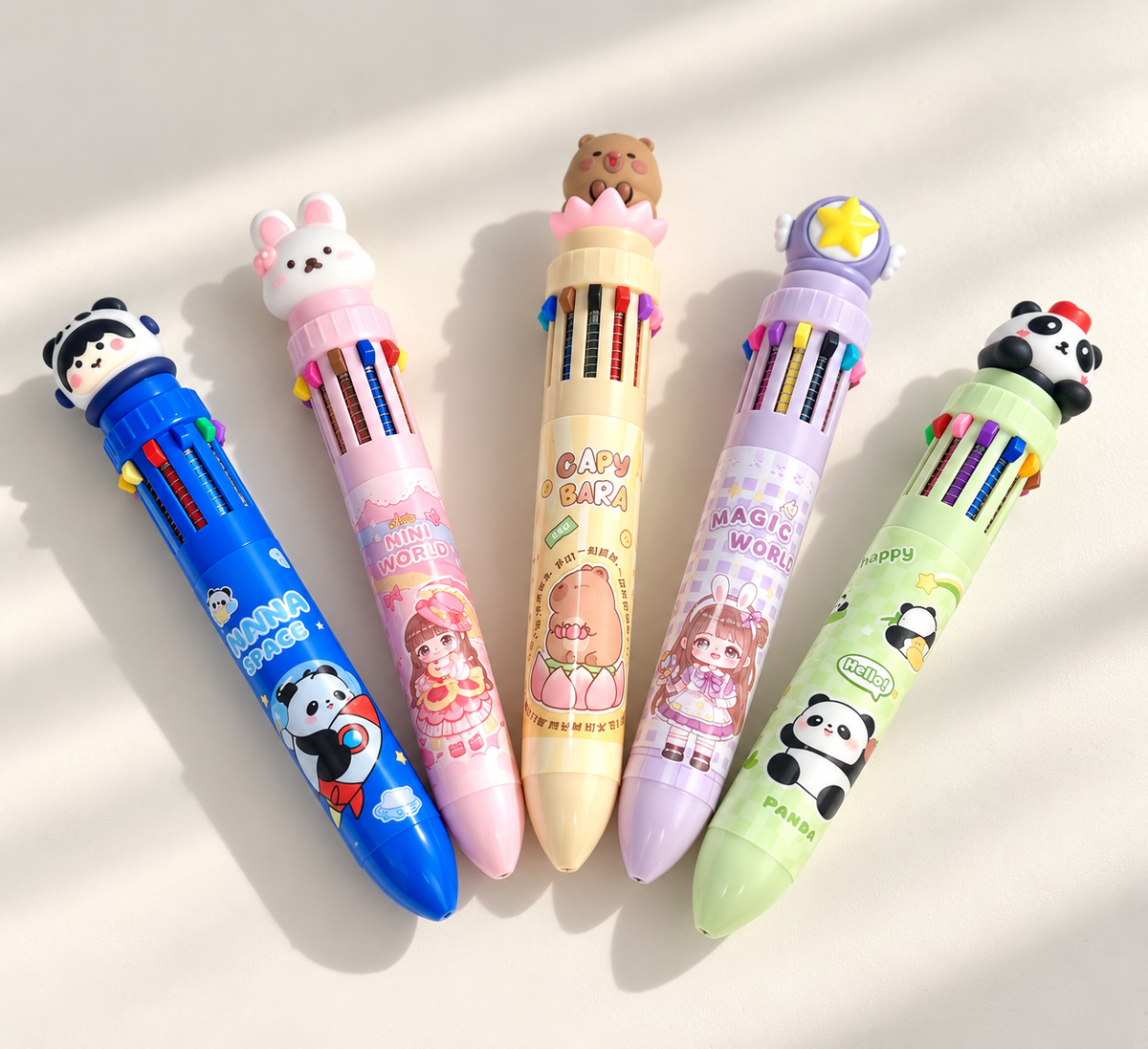 Stylo multicolore kawaii