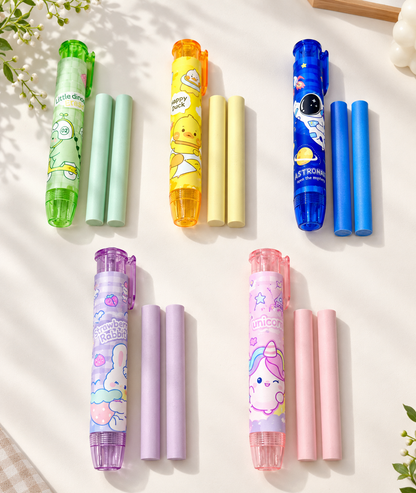 Gomme en stylo avec 2 recharges