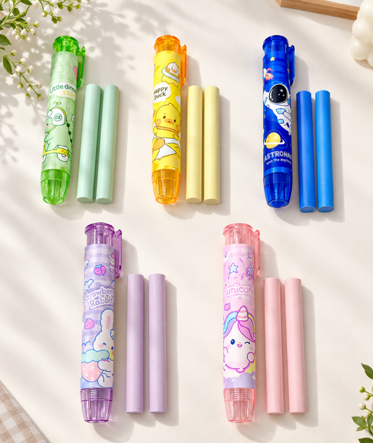Gomme en stylo avec 2 recharges