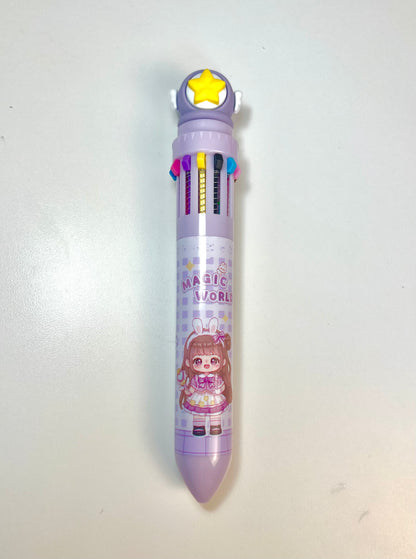 Stylo multicolore kawaii