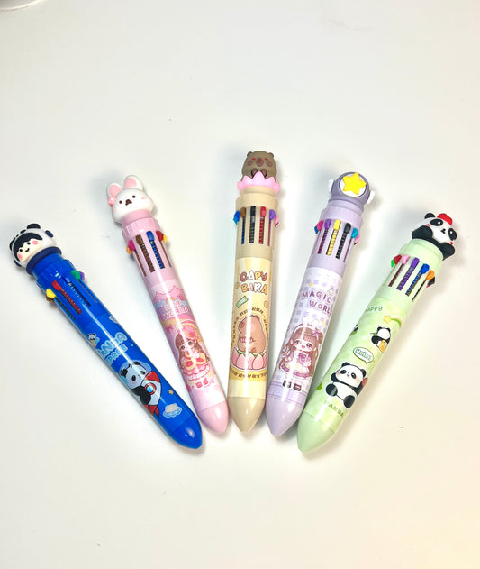 Stylo multicolore kawaii