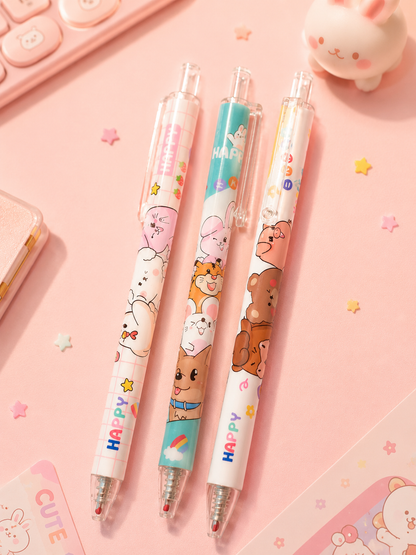Stylo Bille Kawaii Happy Animals
