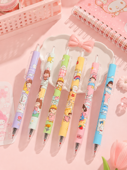 Stylo Kawaii Petite Fille – Envoi Aléatoire